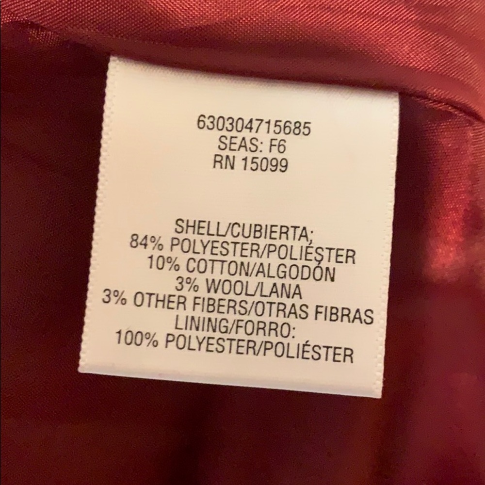 NWT “Tawny Port” Peacoat by BONGO - Picture 9 of 9